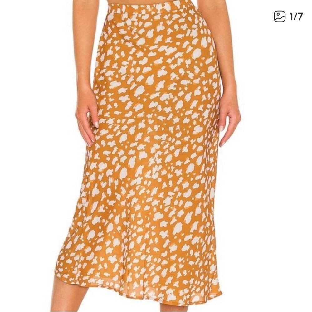 RESA Isabel crepe midi skirt
